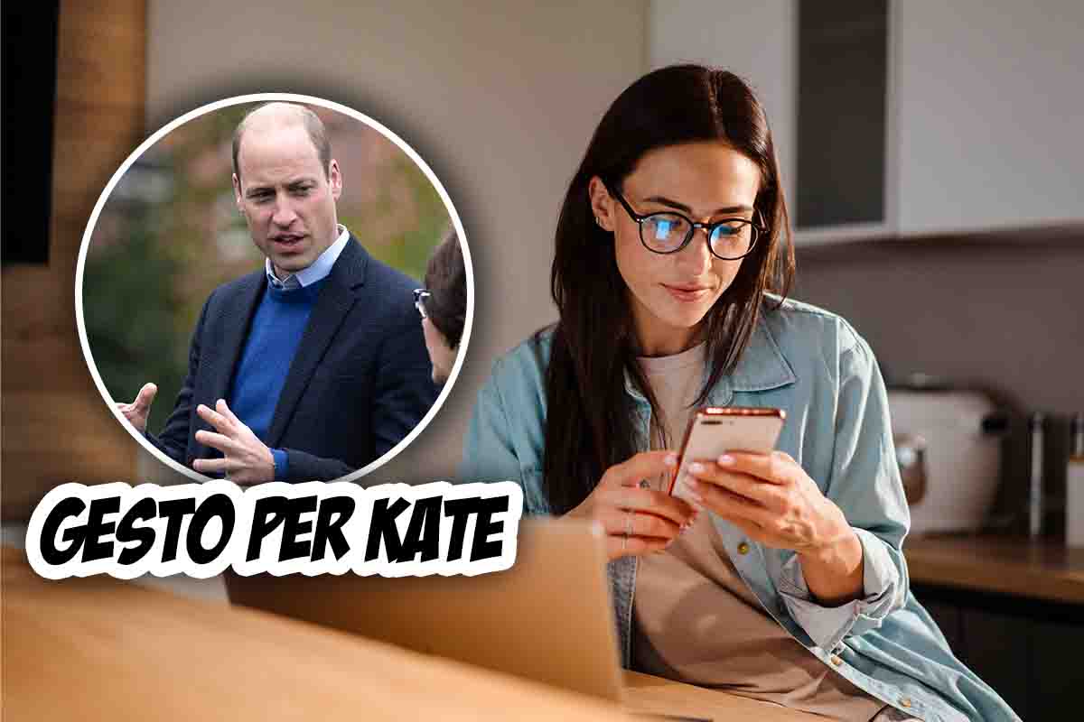 william gesto per kate